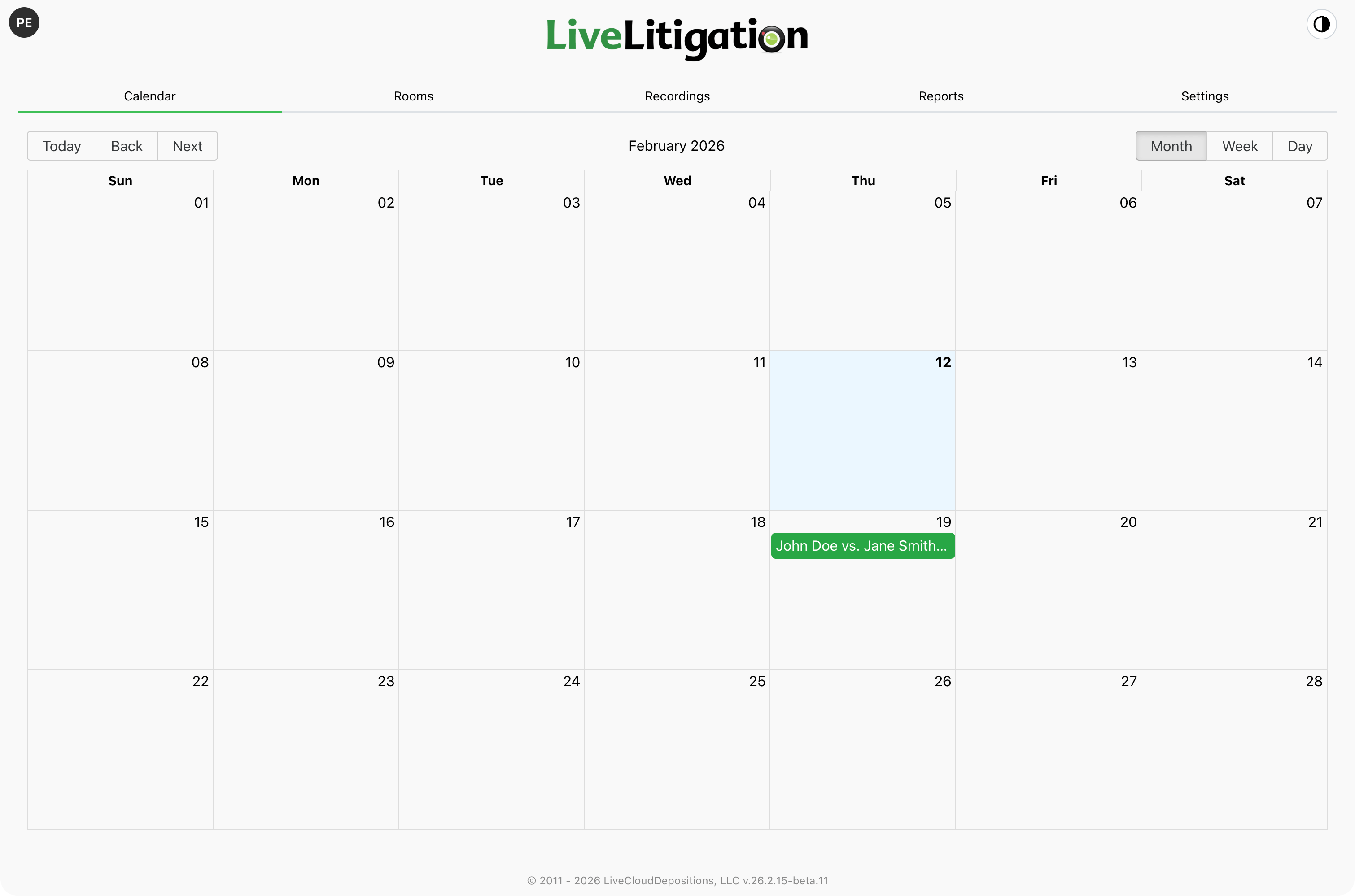 eSuite Calendar View